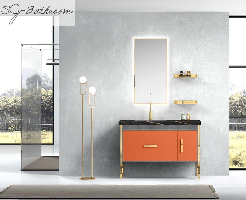High quality freestanding modern bathroom cabinet furniture set SJ-2035
