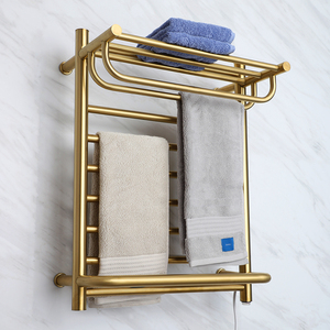 9047（golden）New Design Bathroom Accessories Electric Heater Stainless Steel Towel Rack Towel Warmer