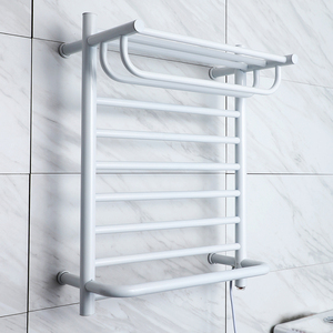 9047（white）High Quality Stainless Steel Bathroom Electric Heated Towel Warmer Rack