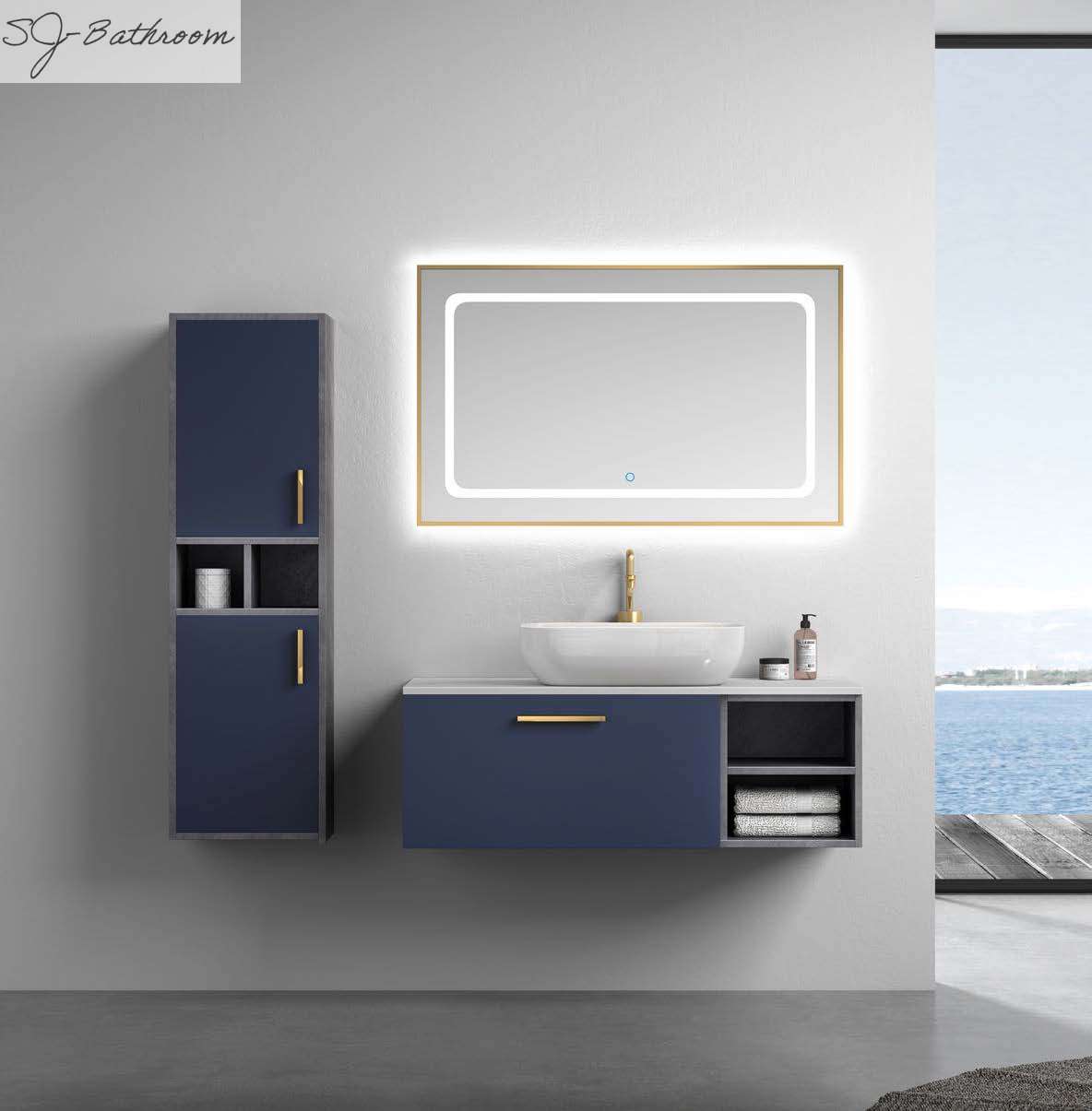 Large storage basin cabinet with side cabinet furniture set SJ-2030
