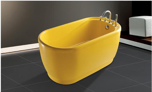 SJ-1012 Colorful Freestanding Simple Modern Bathtub & Whirlpool