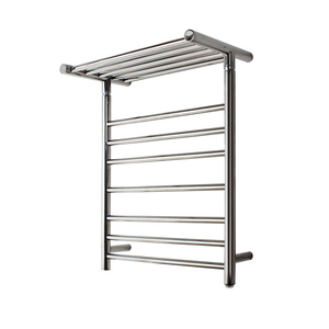 9031 Two Tiers Stainless Steel Wall Mounted Electric Towel Warmer Rack in Polished