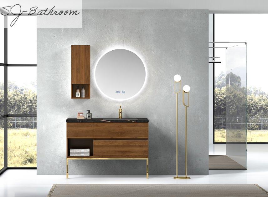 Freestanding single basin bathroom cabinet furniture SJ-2005