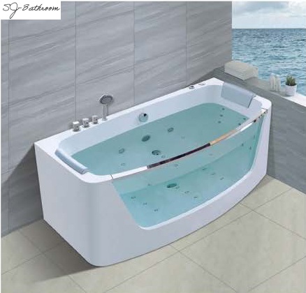 SJ-1601B Rectangle Fiberglass jetted massage bathtub