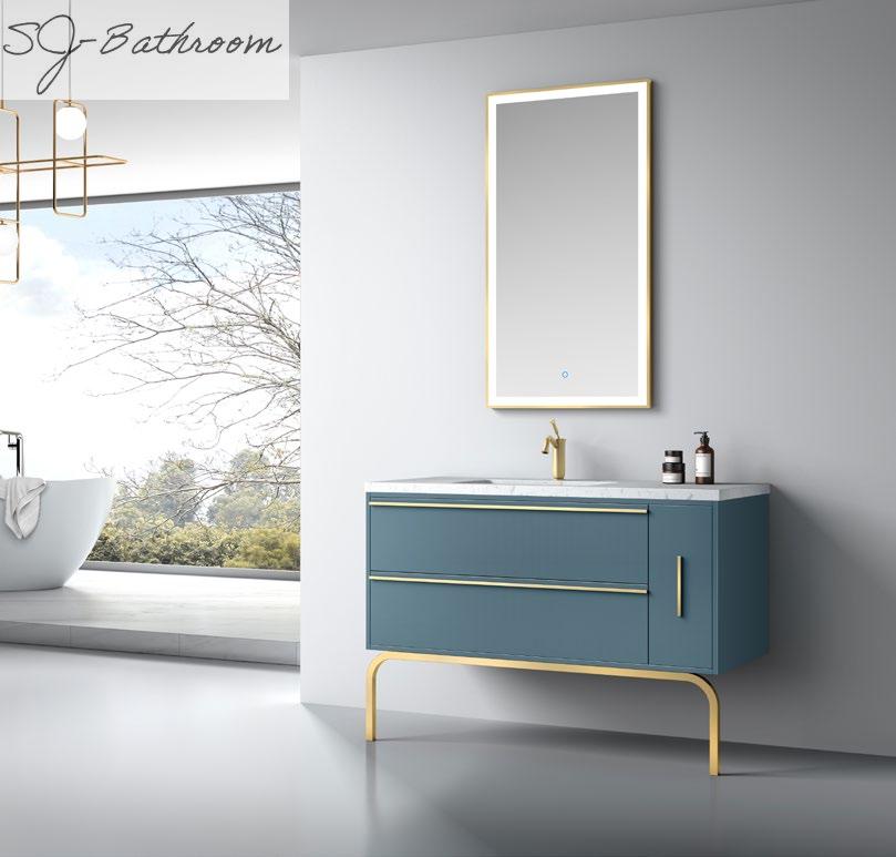 Moden large storage bathroom furniture cabinet set SJ-2018